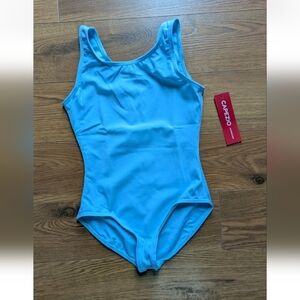 Capezio Team Basics Tank Leotard TB142C Light Blue Child's Medium NWT